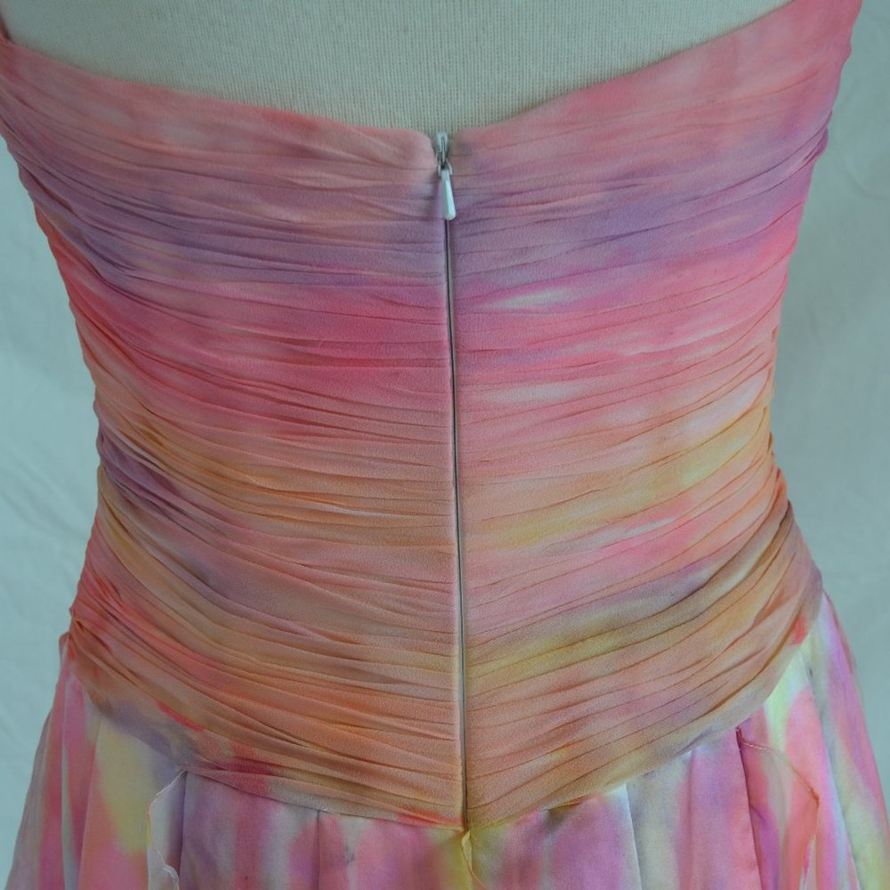 New Bohemian Prom Wedding Dress formal Gala Gown Pink yellow orange purple 6 8 M - Picture 16 of 16